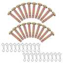 Snowblower Replacement 738-04124 738-04124 and 714-04040 - Shear Pins and Cotter Pins Each 20Pcs Set Hardware for MTD Craftsman Troy Bilt Cub Cadet Snowblower