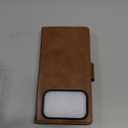 FLIPALM Wallet Case for iPhone 17 Series with Wrist Strap - PU Leather Folio Flip with Credit Card Holder & Kickstand, Protective Cover (Grayish-Brown, for iPhone 17 Pro)
