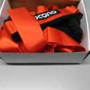 4 Point Harness 3 Inch Shoulder Pads, Latch Lock Release for UTV, RZR, SXS, Go Kart, Sim Racing Rig, Off Road Only (Red)