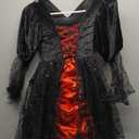 Meland Vampire Costume for Girls, Light up Halloween Costumes for Kids & Toodlers Aged 10-14 Years Old