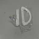 Patio Sliding Glass Door Handle Replacement Set Mortise Style Reversible Design Non-keyed Sliding Patio Door Handles, White Diecast Finish Fits 3-15/16 Screw Hole Spacing