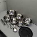 Mixing Bowls Set, 27PCS Stainless Steel Mixing Bowl with Lid Set, Large Nesting Bowls 7, 4.5, 3, 2.5, 2, 1.5QT, Measuring Cups and Spoons Baking Utensils Metal Bowl for Kitchen Prep