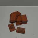 64PCS Blank Leatherette Hat Patches, Retangle Laserable Rustic Leatherette Patch with Adhesive for Heat Press/Transfer Iron-on, Retangle Light Brown