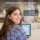 2 Noise Cancelling Ear Plugs, Beinkap Sleeping Earplugs with 12 Silicone Soft Reusable Ear Tips for Social Gatherings, Work, Sleeping, Concerts, Parenting, Conversation, 28 dB Noise Reduction (Blue)