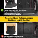DiffCar Cargo Mat for Hyundai Palisade 2026 (Fit 7/8 Seats), All Weather TPE Car Accessories Interior for Palisade 2026 Trunk Liner with Backrest Mat (Hybrid & Gas), Back Seat Cover Protector