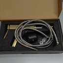 KAIYING Bathroom Sink Faucet with Pull Out Sprayer, Single Handle Basin Mixer Tap for Hot and Cold Water, Lavatory Pull Down Sink Faucet with Rotating Spout (Regular,Brushed Champagne Gold)