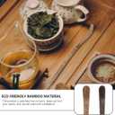 Angoily Bamboo Matcha Spoon 7 Inch Eco-Friendly Chashaku Stirring Spoon for Japanese Tea Ceremony Household Use Wooden Tea Scoop