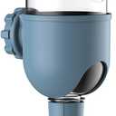 Pet Water Bottle for Cage Crate 17oz Non-Drip Water Dispenser for Small Animal Rabbit Bunny Guinea Pig Chinchilla Ferret Squirrel Hedgehog (Blue, 17oz)