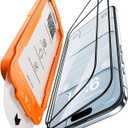 NeverBreak 9H+ Hardness for iPhone Air Screen Protector 12FT Military Grade Protection (Scratch, Shatter, Drop Resistance) Tempered Glass Full Edge Coverage 6.5", 2025, 2 Pack with De-Bubble Card (Clear)