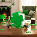 Wooden Shamrock Napkin Holder St Patrick's Day Table Centerpiece Freestanding Napkin Holder for Dinning Table Kitchen Breakfast Nook St. Patrick's Day