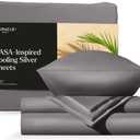 Miracle Made Extra Luxe Bed Sheets Set - Stone, Queen  4 Piece - Infused with Natural Silver - 500 Thread Count USA-Grown Cotton Sheets - Ultra-Breathable Soft Bedding