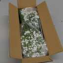 MARTINE MALL Babys Breath Artificial Flowers, 18 PCS White Baby Breath Flowers Artificial Bulk, Fake Babys Breath Gypsophila Real Touch Faux Babys Breath for Wedding Floral Arrangement Home Decor
