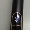 MiroPure Flat Iron Hair Straightener, 1 Inch Titanium Plates Hair Straightener with 15S Heat-up, Professional MCH Ceramic Negative Ion Hair Iron Dual Voltage for Women Hair with Auto Shut-Off (Black)