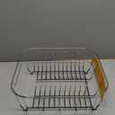 Deluxe Chrome-Plated Steel Small Dish Drainers (Black)