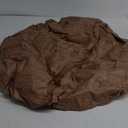 PRETYZOOM Elastic Band Round Table Cover Flannel Backed PVC Water-Proof Decorative Tablecloth for Dining Brown 30"