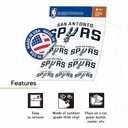 2 x Desert Cactus San Antonio Spurs NBA Officially Licensed Sticker Vinyl Decal Laptop Water Bottle Car Scrapbook (Type 3 Global)