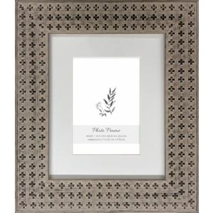 HD Designs Brown Cross Pattern Photo Frame 8" x 10"