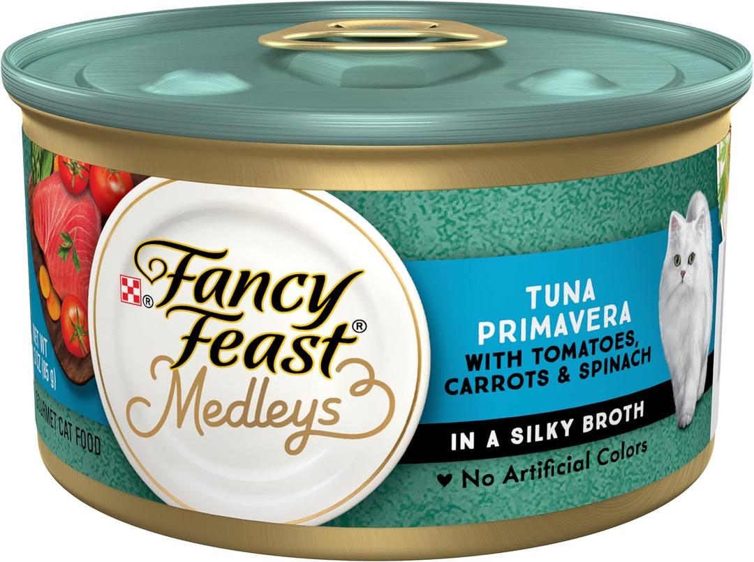 Purina Fancy Feast Medleys Tuna Primavera Cat Food (24 Pack) 3 oz (EXP 01/01/28)