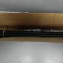 1" Curtain Rod Telescoping Single Drapery Rod 72-144 Inches, With Square Heavy Duty Aluminum Alloy Finials, Matte Black