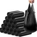 Small Trash Bags, Strong Black Garbage Bags, Unscented Thicken Bin Liner Suitable for Bedroom Home Kitchen 6 Gallon 120 Count