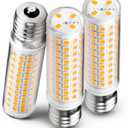 Heifymi E17 10 Watt LED Bulb 100W Equivalent 2700K Warm White 1000lm Non-Dimmable 120V E17 Intermediate Base LED Bulb for Desk Lamp, Ceiling Fan Lights, Headboard Reading Lights, Chandelier, 3 Pack