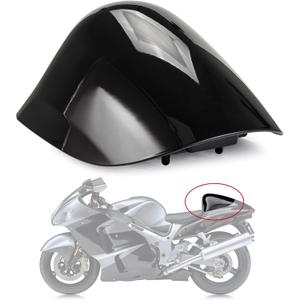 PSLER Cowl Rear Seat Cover Rear Seat Fairing Cover for Hayabusa GSXR1300 1996-2007 (Black)