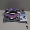 Kids Ski Goggles for Boys Girls Aged 3-14, 100% UV Protection OTG Ski Goggles (A07-white/Purple(vlt 28%))