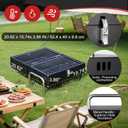 Portable Charcoal Grill, Table Top Small BBQ Grill For Outdoor, Camping, Beach, Easy Assembly, Heavy Duty & Multi-Use Small Grill, Black (270 Sq.In)