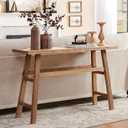 Farmhouse Solid Wood Console Table, 43.3" Wooden Entryway Table, Rustic Narrow Sofa Tables Behind Couch for Entrance, Hallway, Foyer, Living Room