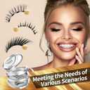 Magnetic eyelashes, magnetic eyelashes with applicator,3styles,natural look,wispy,butterflyNo glue needed,Reusableeasy to remove