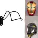 AUXPhome Professional Design - Wall Mounted Helmet Rack Storage Display Rack Hanger Motorcycle Helmet Holder Hook for Iron Man/Scout Trooper/Hockey/Equestrian/Baseball Helmet（No Helmet）
