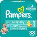 Pampers Diapers Size 1 Count 88