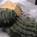 Bedsure Cal King Comforter Set - GentleSoft 3 Pieces Double-Side Fleece Fluffy Olive Green Comforter Set, Cozy Striped Room Decor Aesthetic, Luxury Cal King Bedding, 2 Pillowcases, 104x96 Inches