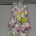 Norme 5 Pcs 16 Inch Pastel Candy Christmas Tree Picks Decoration, Gitter Candy and Lollipop Picks for Christmas Tree Branches, Xmas Ornaments for Wreath Vase Filler Home(Marshmallow)