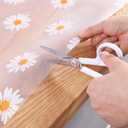 Daisy Shelf Liner for Kitchen Cabinets Non-Adhesive, Non-Slip Drawer & Refrigerator Liner Waterproof, Washable Cabinet Mat Floral Pattern, Easy to Cut & Install Fits Pantry, Bathroom, Office