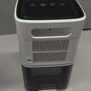 Dehumidifier, 60 OZ Water Tank, Dehumidifiers for Home, 500 sq. ft. Dehumidifier for Basement Bathroom Bedroom with Auto Shut Off, 7 Colors LED Light, Quiet Dehumidifiers with Sleep Mode (White)