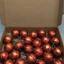 24 Pcs Football Party Decorations Mini Basketball Table Centerpiece Sport Themed Vase Picks Fillers Basketball Birthday Party Supplies for Tailgate Game Day Club Home Decor Sports Player Gift