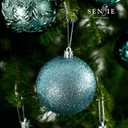 Senjie Green Shatterproof Christmas Ball Ornaments, 32 Pcs, Plastic, Wedding & Christmas, Hanging