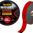 Scotch-Mount Double Sided Mounting Tape Heavy Duty, Black Extreme Mounting Tape, 1 Roll Adhesive Tape, 1 in x 400 in Wall Tape (33.3ft), Our Strongest Tape For Our Toughest Jobs (414H-Long-DC)