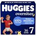 Huggies Overnites Size 7 Overnight Diapers (41+ lbs), 36 Ct, Packaging May Vary