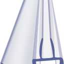 Frameless Glass Shower Door Sweep for 1/2" Glass, Bottom Seal with Drip Rail, 27.5" Long