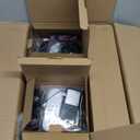 ocioc 52 inch Ceiling Fans with Lights, 2 Pack Black Ceiling Fan with Light and Remote Control, 3CCT, Quiet DC Motor, 5 Blades Modern Ceiling Fan for Living Room Farmhouse Bedroom