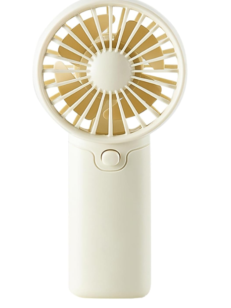 Portable Fan Handheld Fan Battery Operated Lightweight Small Pocket Fan For Girl Kids Women Office Outdoor Travel Travel, White
