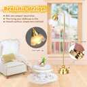 Toyvian Miniature Dollhouse Lamp: 1/12 Scale Dollhouse Lighting, LED Lights Battery Operated - Golden Decorative Lamp for Doll House Ornament Accessories(4.13X0.98X0.59in)