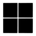 Solid Cool Navy Blue 4 x 4 Absorbent Ceramic Square Coasters Pack of 4