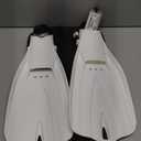 SCUBAPRO GO Travel Scuba Diving Fin for Snorkeling and Swimming, Open Heel Strap (X-Small-Small, White)