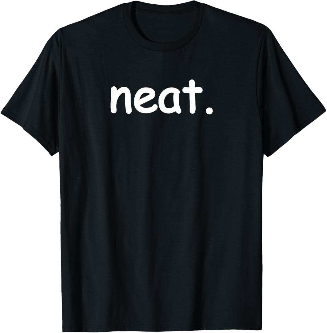 Neat T Shirt T-Shirt, Small, Black