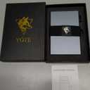 Slim Modern Minimalist Wallet RFID Blocking Metal Credit Card Case Wallet for Men, Pop Up Safecard Mens Wallet (Black)