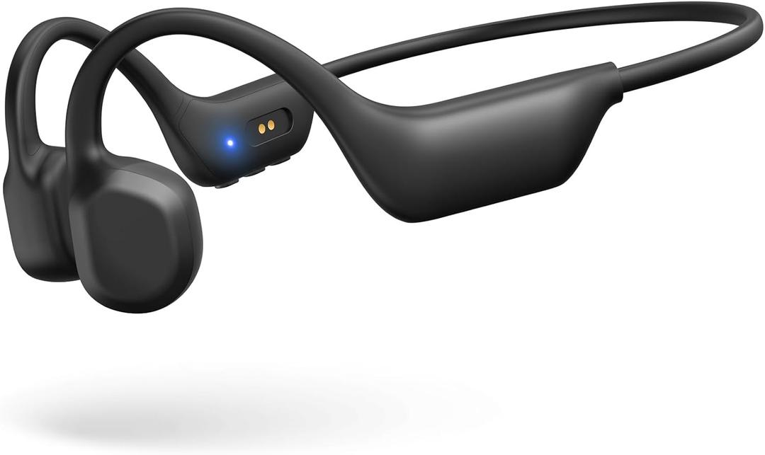 Bone Conduction Headphones Bluetooth 5.3 Open Ear Headphones with Mic, 7H Playtime Wireless Headphones, IPX5 Sweatproof Lightweight Sports Headset for Running, Cycling, Walking