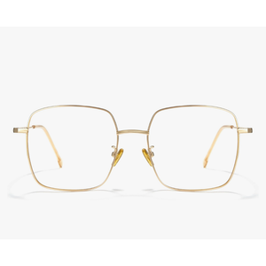 Cyxus Blue Light Glasses for Men and Women, Round Metal Frame Computer Eyeglasses for Office, Gaming, Reading 8090, 1.0